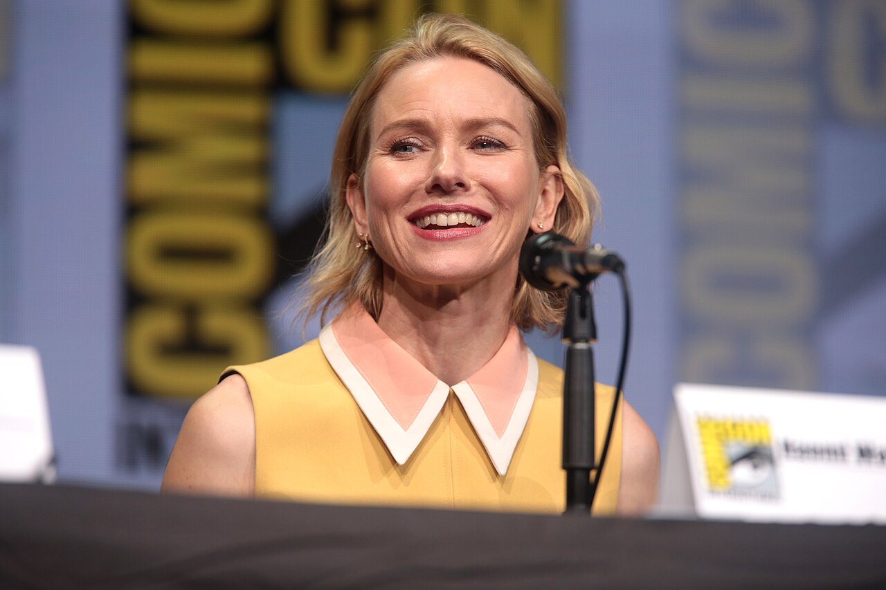 Naomi Watts speaking at a panel