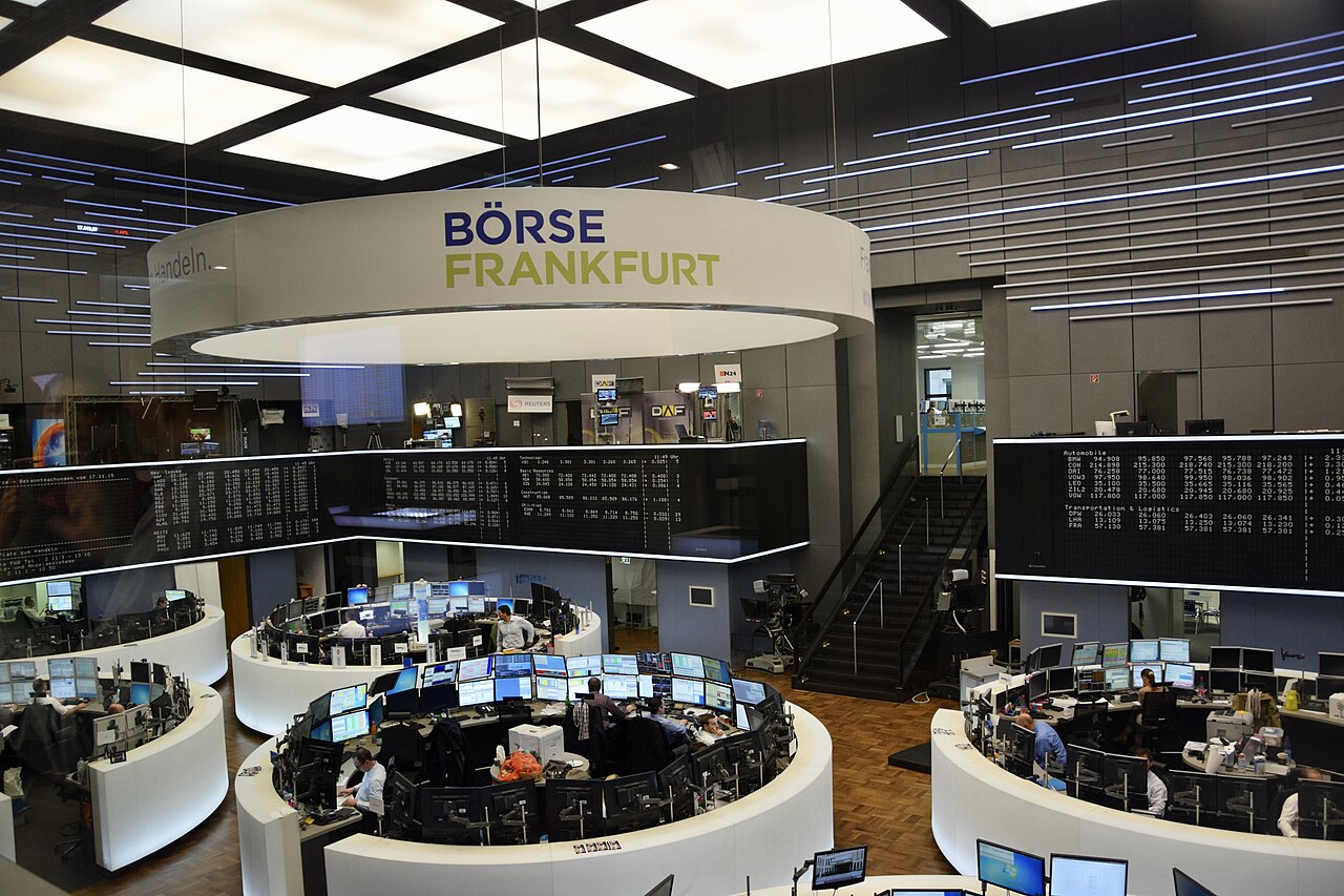 The trading hall of the Frankfurt Stock Exchange